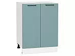 Шкаф нижний с 2-мя дверцами Флэт Grey-green In 2S/Белый 816*600*478