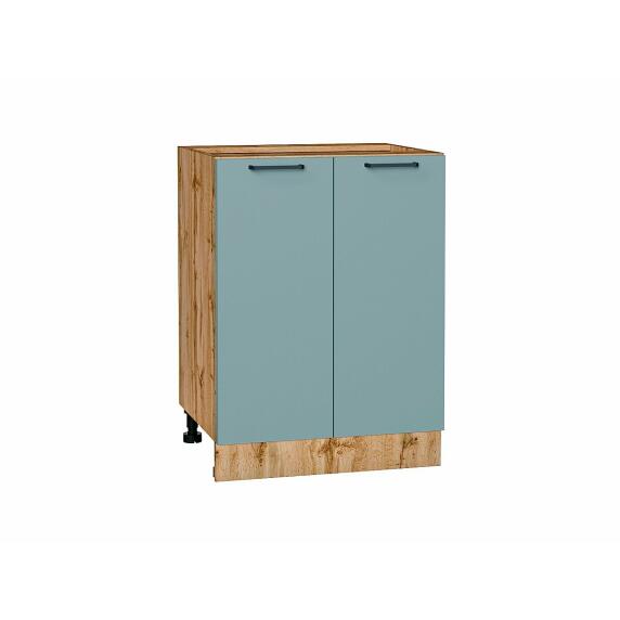 Шкаф нижний с 2-мя дверцами Флэт Grey-green In 2S/Дуб Вотан 816*600*478