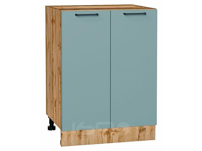Шкаф нижний с 2-мя дверцами Флэт Grey-green In 2S/Дуб Вотан 816*600*478