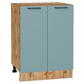 Шкаф нижний с 2-мя дверцами Флэт Grey-green In 2S/Дуб Вотан 816*600*478
