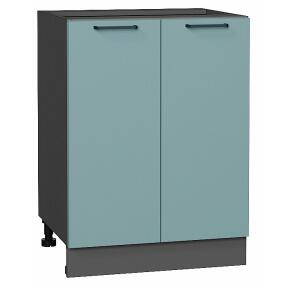 Шкаф нижний с 2-мя дверцами Флэт Grey-green In 2S/Graphite 816*600*478
