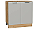 Шкаф нижний с 2-мя дверцами Флэт Light Grey In 2S/Дуб Вотан 816*800*478