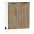 Шкаф нижний с 2-мя дверцами Флэт Natural Casella Oak 2S/Белый 816*600*478