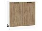 Шкаф нижний с 2-мя дверцами Флэт Natural Casella Oak 2S/Белый 816*800*478