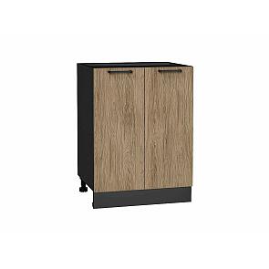 Шкаф нижний с 2-мя дверцами Флэт Natural Casella Oak 2S/Graphite 816*600*478