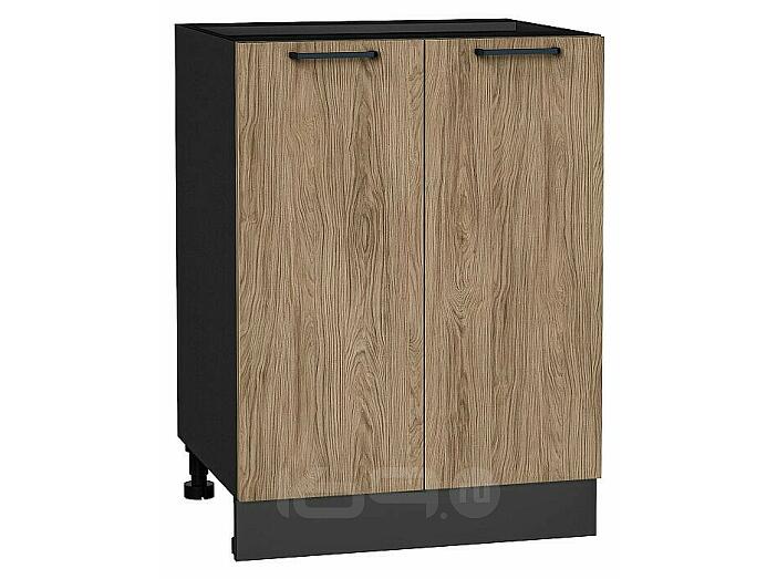 Шкаф нижний с 2-мя дверцами Флэт Natural Casella Oak 2S/Graphite 816*600*478