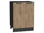 Шкаф нижний с 2-мя дверцами Флэт Natural Casella Oak 2S/Graphite 816*600*478