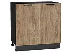 Шкаф нижний с 2-мя дверцами Флэт Natural Casella Oak 2S/Graphite 816*800*478