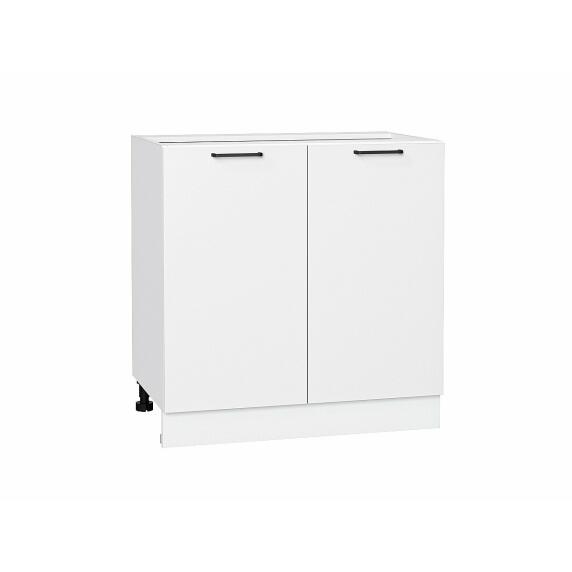 Шкаф нижний с 2-мя дверцами Флэт White In 2S/Белый 816*800*478