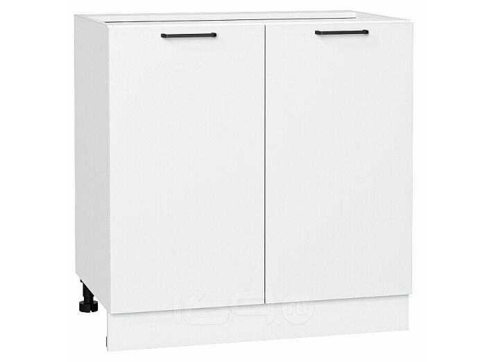 Шкаф нижний с 2-мя дверцами Флэт White In 2S/Белый 816*800*478