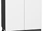 Шкаф нижний с 2-мя дверцами Флэт White In 2S/Graphite 816*800*478