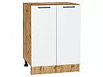 Шкаф нижний с 2-мя дверцами Флэт White In 2S/Дуб Вотан 816*600*478