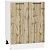 Шкаф нижний с 2-мя дверцами Флэт Wotan Oak 2S/Белый 816*600*478