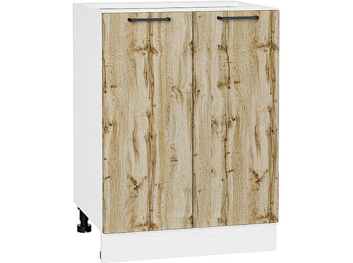 Шкаф нижний с 2-мя дверцами Флэт Wotan Oak 2S/Белый 816*600*478