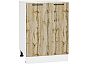 Шкаф нижний с 2-мя дверцами Флэт Wotan Oak 2S/Белый 816*600*478