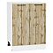 Шкаф нижний с 2-мя дверцами Флэт Wotan Oak 2S/Белый 816*600*478 Шкаф нижний с 2-мя дверцами Флэт Wotan Oak 2S/Белый 816*600*478