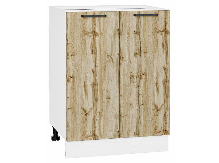 Шкаф нижний с 2-мя дверцами Флэт Wotan Oak 2S/Белый 816*600*478