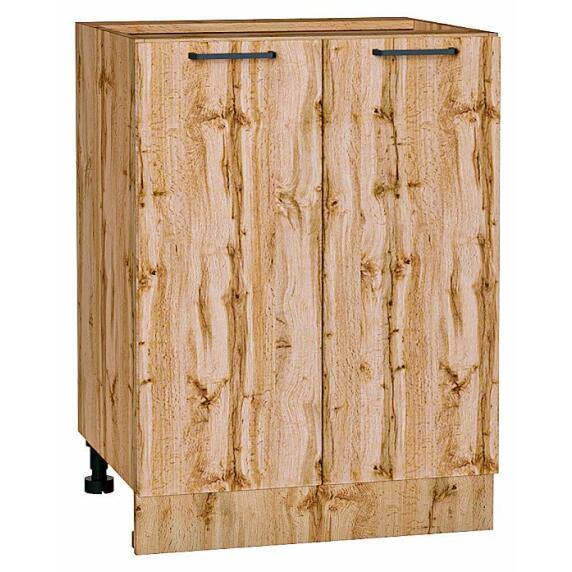 Шкаф нижний с 2-мя дверцами Флэт Wotan Oak 2S/Дуб Вотан 816*600*478