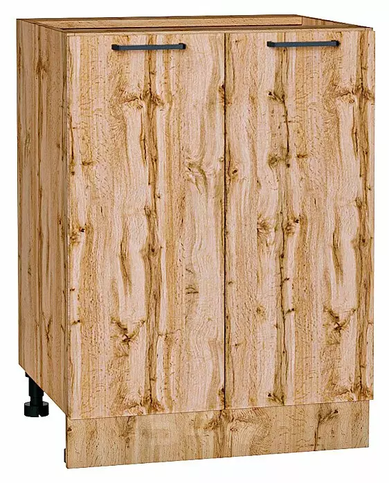 Шкаф нижний с 2-мя дверцами Флэт Wotan Oak 2S/Дуб Вотан 816*600*478