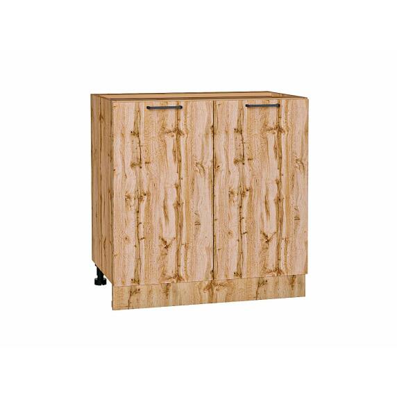 Шкаф нижний с 2-мя дверцами Флэт Wotan Oak 2S/Дуб Вотан 816*800*478