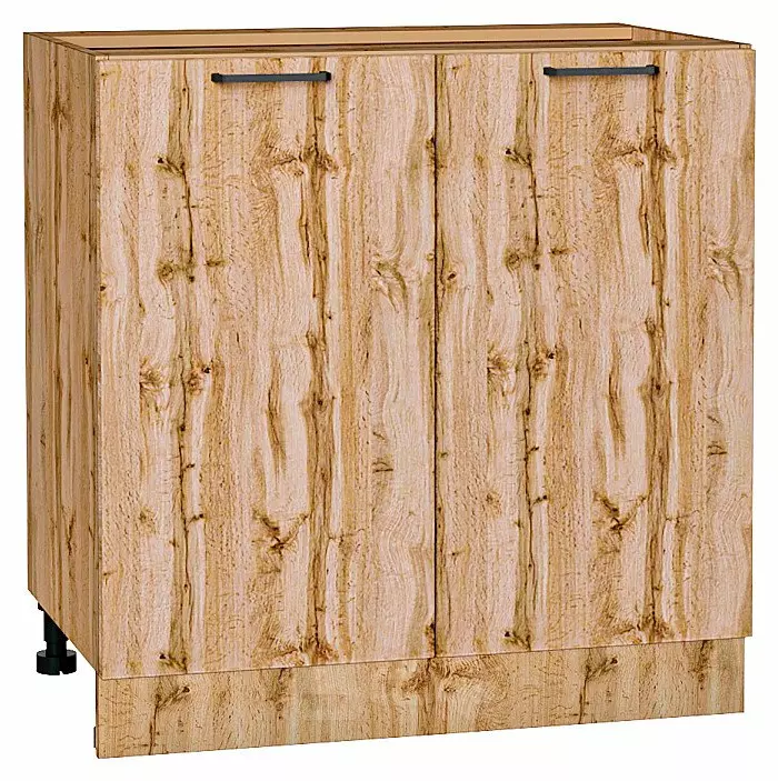 Шкаф нижний с 2-мя дверцами Флэт Wotan Oak 2S/Дуб Вотан 816*800*478