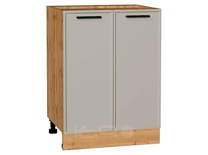 Шкаф нижний с 2-мя дверцами Фрейм Clay Silk/Дуб Вотан 816*600*484