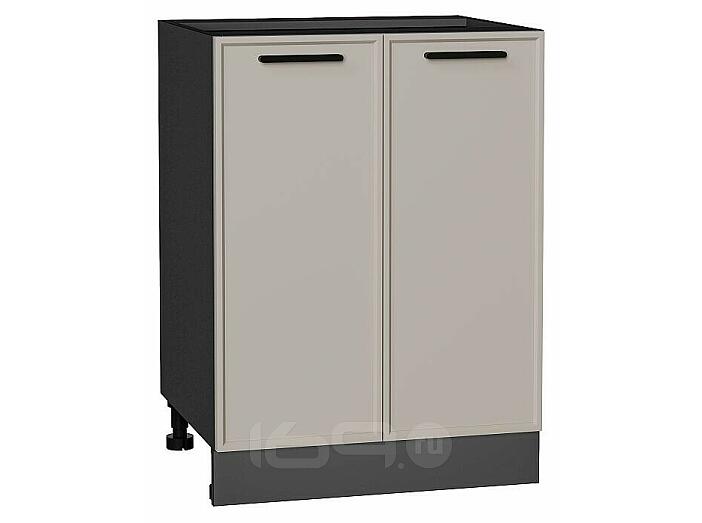Шкаф нижний с 2-мя дверцами Фрейм Clay Silk/Graphite 816*600*484