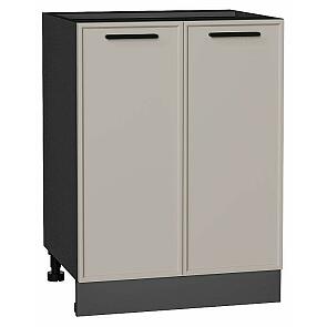 Шкаф нижний с 2-мя дверцами Фрейм Clay Silk/Graphite 816*600*484