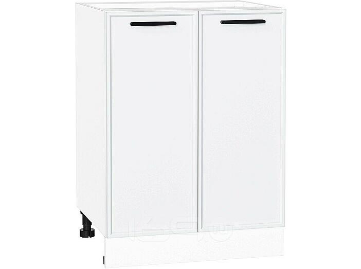 Шкаф нижний с 2-мя дверцами Фрейм White Silk/Белый 816*600*484
