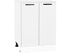 Шкаф нижний с 2-мя дверцами Фрейм White Silk/Белый 816*600*484
