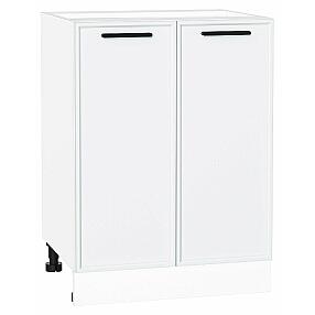 Шкаф нижний с 2-мя дверцами Фрейм White Silk/Белый 816*600*484