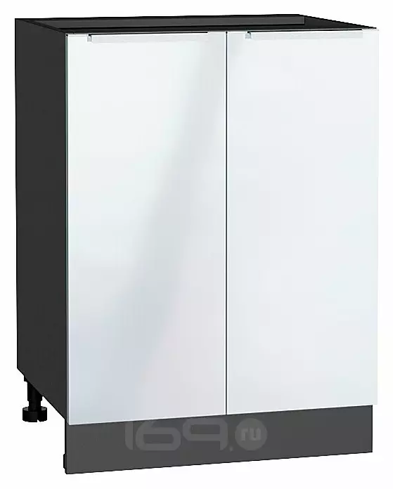 Шкаф нижний с 2-мя дверцами Фьюжн Angel Graphite 816*600*480