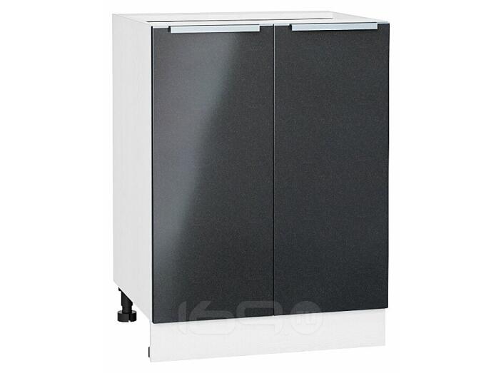 Шкаф нижний с 2-мя дверцами Фьюжн Anthracite Белый 816*600*480