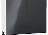 Шкаф нижний с 2-мя дверцами Фьюжн Anthracite Белый 816*800*480