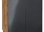 Шкаф нижний с 2-мя дверцами Фьюжн Anthracite Дуб Вотан 816*600*480