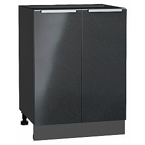 Шкаф нижний с 2-мя дверцами Фьюжн Anthracite Graphite 816*600*480