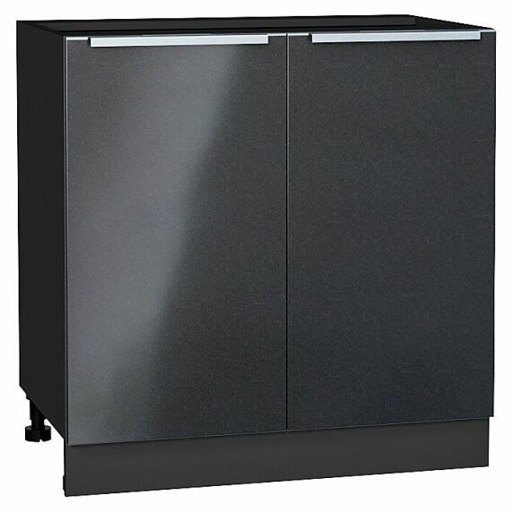 Шкаф нижний с 2-мя дверцами Фьюжн Anthracite Graphite 816*800*480