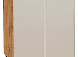 Шкаф нижний с 2-мя дверцами Фьюжн Cream Silk/Дуб Вотан 816*600*480