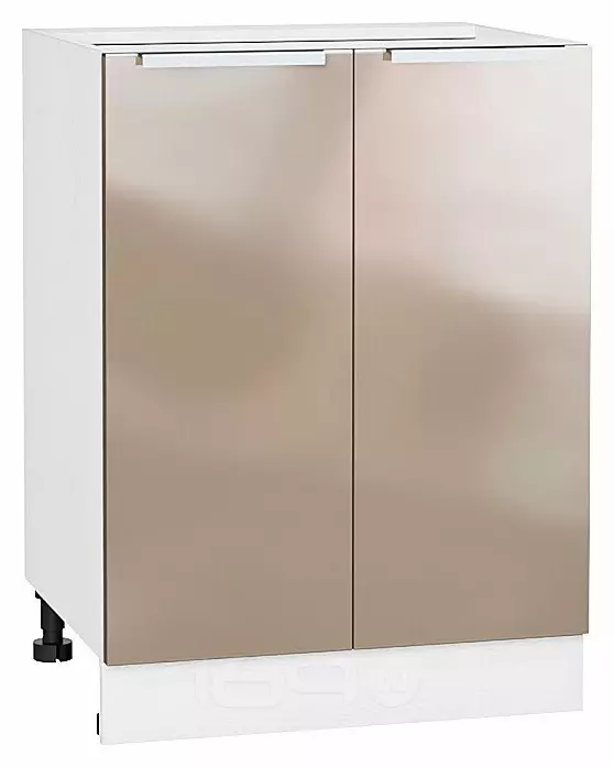 Шкаф нижний с 2-мя дверцами Фьюжн Gallant Белый 816*600*480