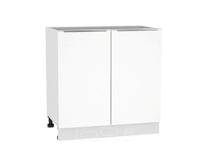 Шкаф нижний с 2-мя дверцами Фьюжн Н 800 Brilliant-Белый