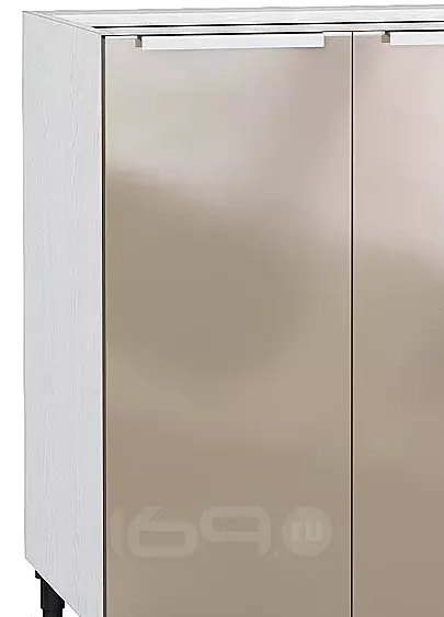 Шкаф нижний с 2-мя дверцами Фьюжн Н 600 Gallant-Белый