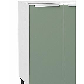 Шкаф нижний с 2-мя дверцами Фьюжн Н 600 Silky Mint-Белый