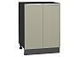 Шкаф нижний с 2-мя дверцами Фьюжн Silky Grey Graphite 816*600*480