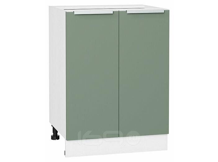 Шкаф нижний с 2-мя дверцами Фьюжн Silky Mint Белый 816*600*480