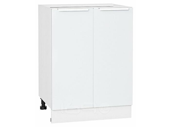 Шкаф нижний с 2-мя дверцами Фьюжн Silky White Белый 816*600*480