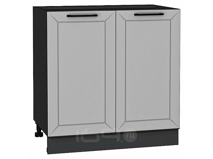 Шкаф нижний с 2-мя дверцами Глетчер Гейнсборо Силк/Graphite 816*800*478