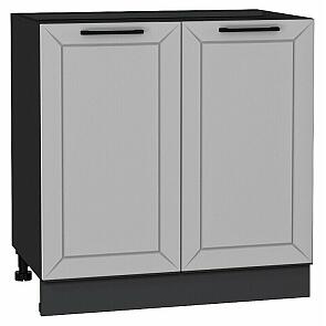 Шкаф нижний с 2-мя дверцами Глетчер Гейнсборо Силк/Graphite 816*800*478