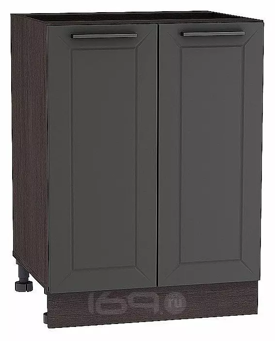 Шкаф нижний с 2-мя дверцами Глетчер Маренго Силк Graphite 816*600*478