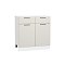 Шкаф нижний с 2-мя дверцами и 2-мя ящиками Флэт Cashmere In 2S/Белый 816*800*478