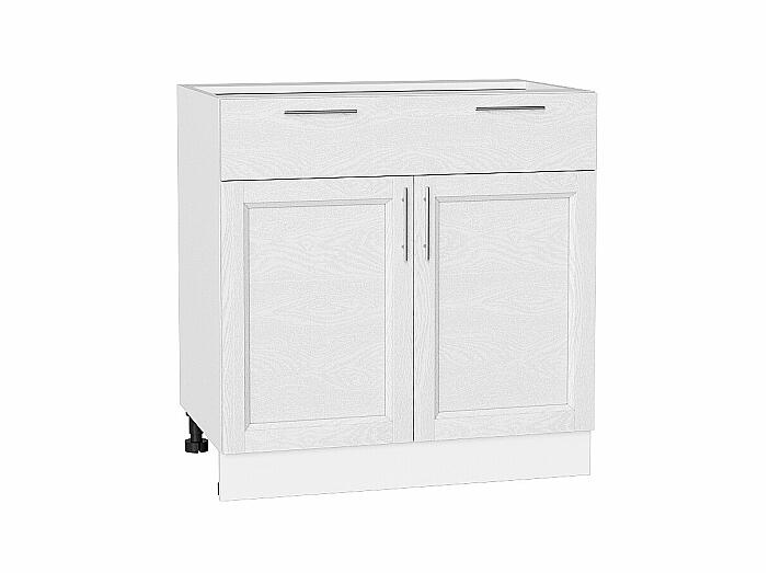 Шкаф нижний с 2-мя дверцами и 2-мя ящиками Сканди White Softwood Белый